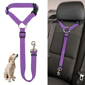 Adjustable 2-in-1 Pet Car Safety Belt